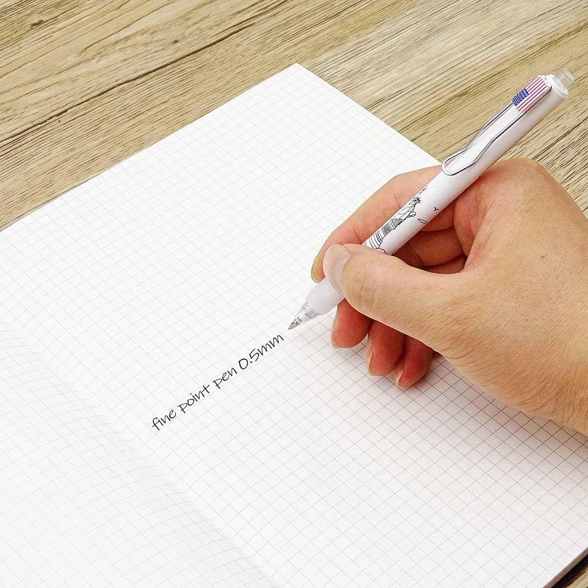 COLNK Retractable Gel Pens 0.5 Black Ink Writing Pen,Fine Point,12-Count - TTpen