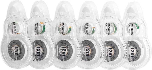 M&G 39FT Long Correction Tape Set,72M/234FT White 6 Pack - TTpen