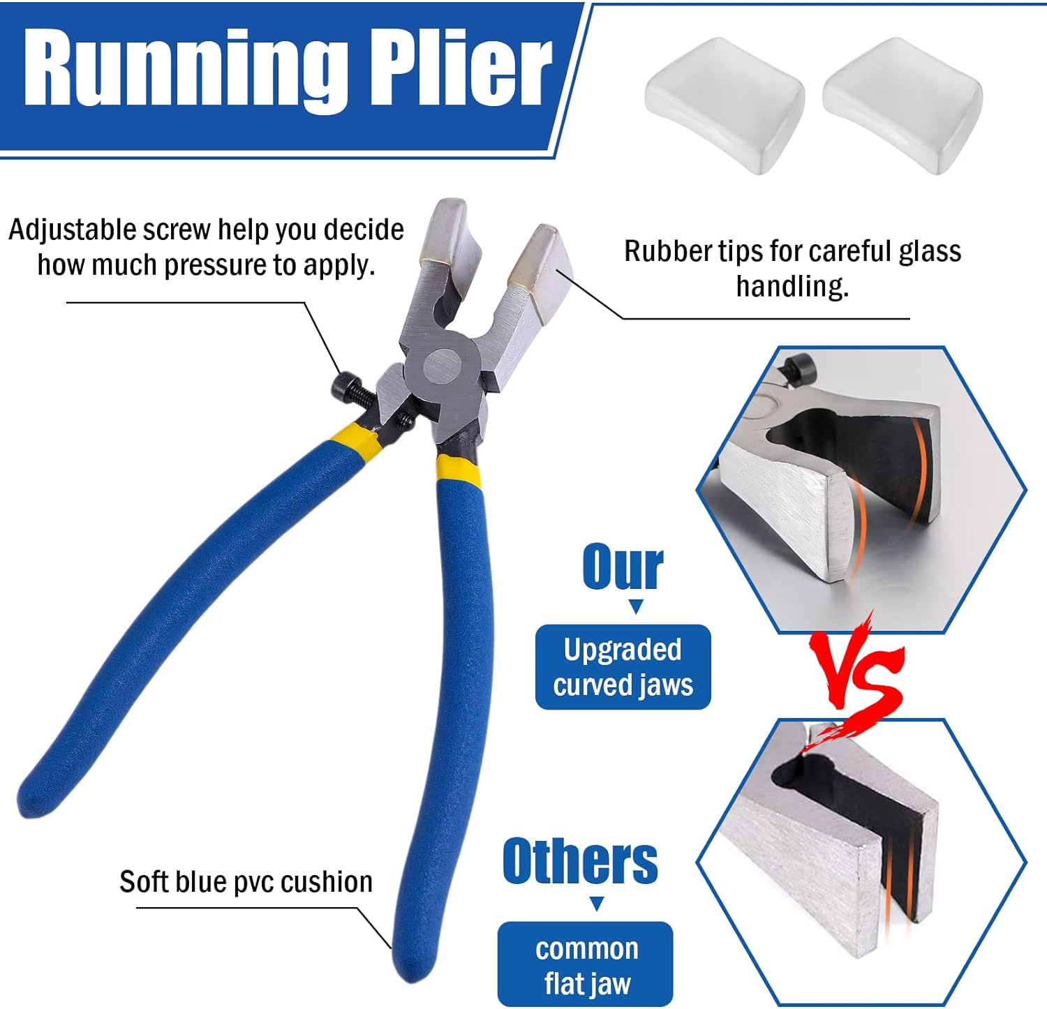 Glass Running Pliers and Pencil Style Glass Cutter Tool Set