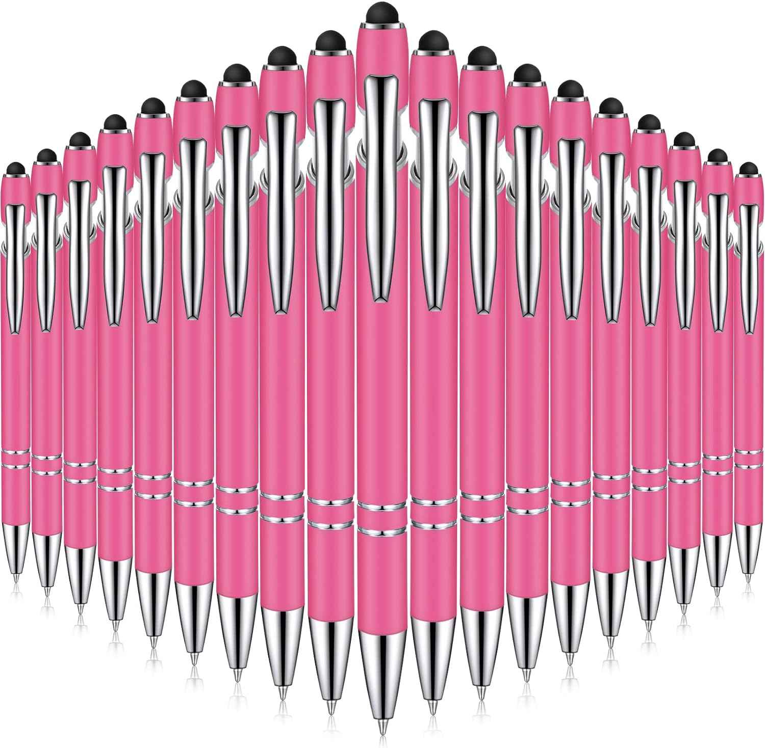 38Pcs Rubberized Ballpoint Pen with Stylus Tip for Touch Screen Devices - TTpen