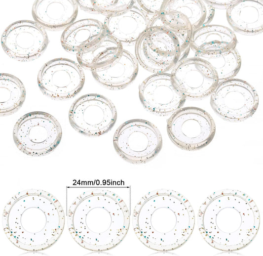 120Pcs Plastic Heart Book Binding Discs Binder Rings for DIY Notebooks Planners