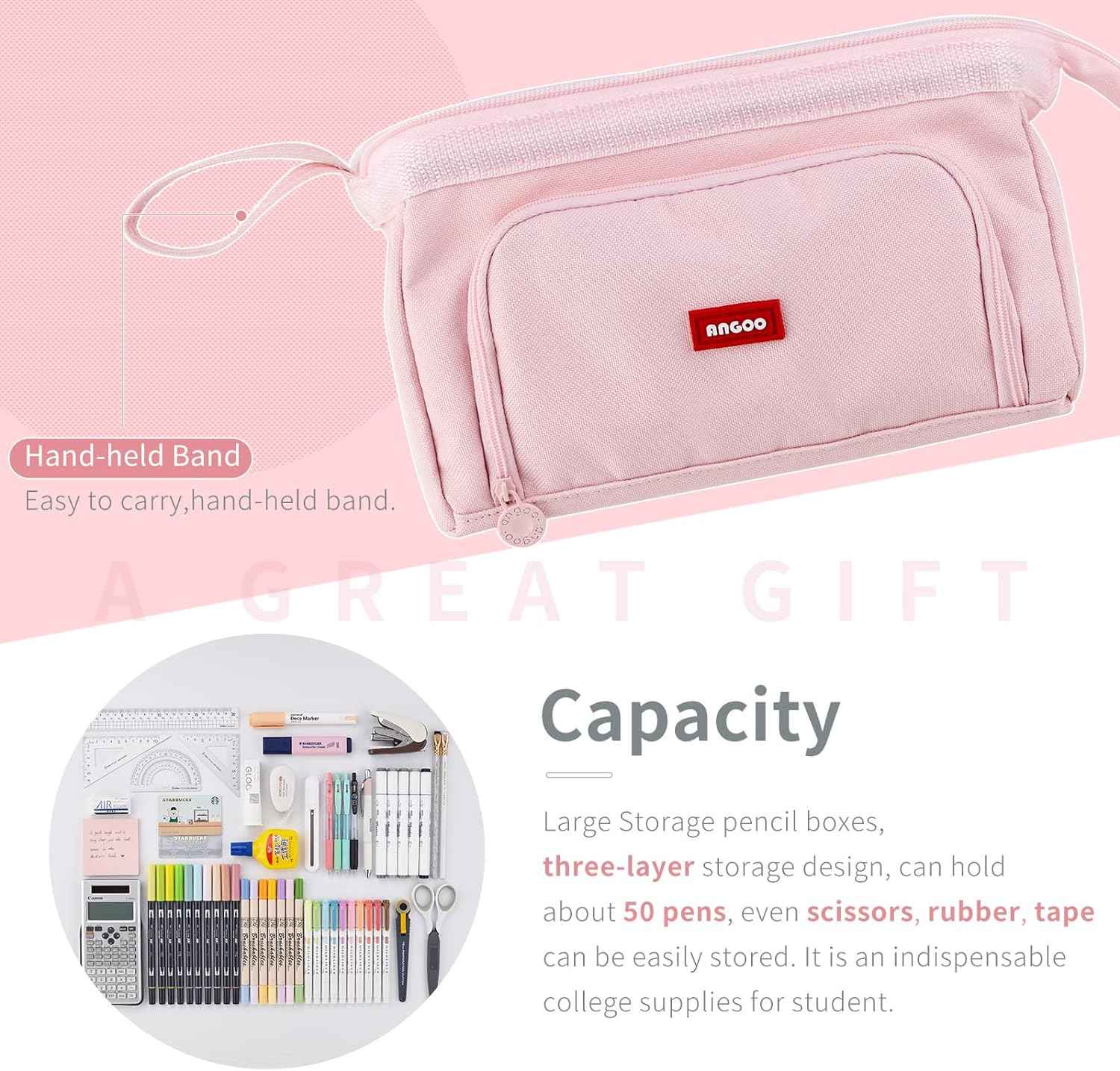 Pencil Case Large Capacity Pencil Pouch Handheld Pen Bag - TTpen