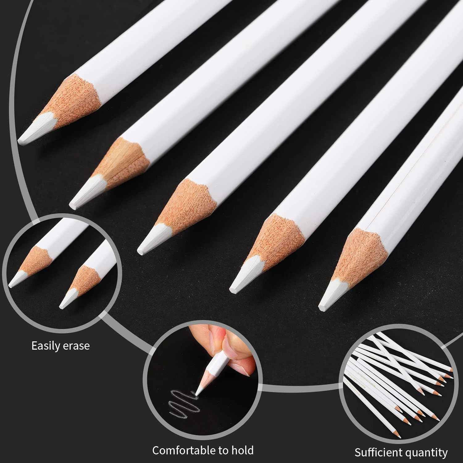 YOKE White Water Erasable Pencils for Sewing Tailor Fabric Washable 48 Pack - TTpen