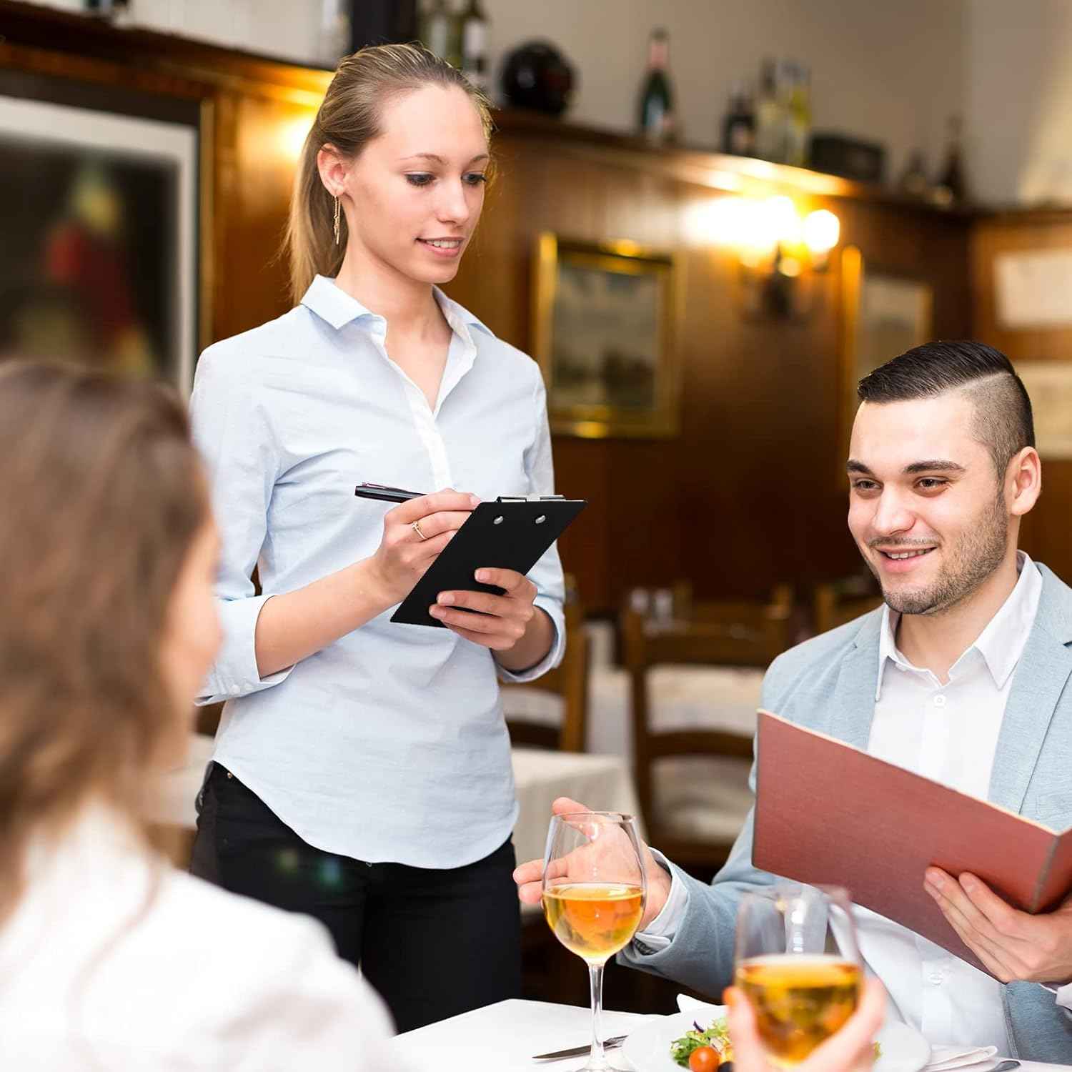 6pcs Mini Clipboards 4x6 Inch for Small Notepad Receipt Ticket Black - TTpen