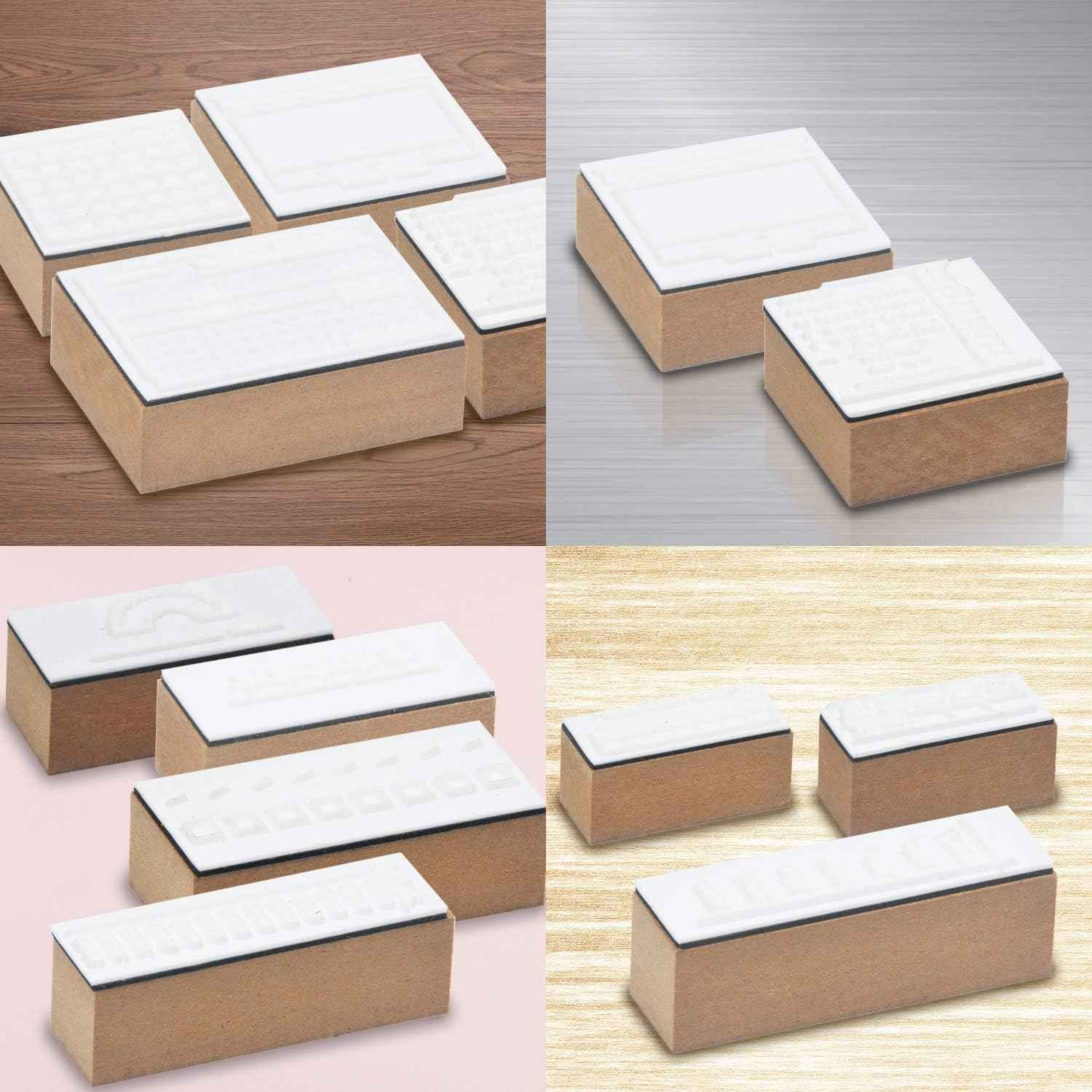 8pcs Vintage Plant Flower Decorative Rubber Wood Stamps for Crafting - TTpen