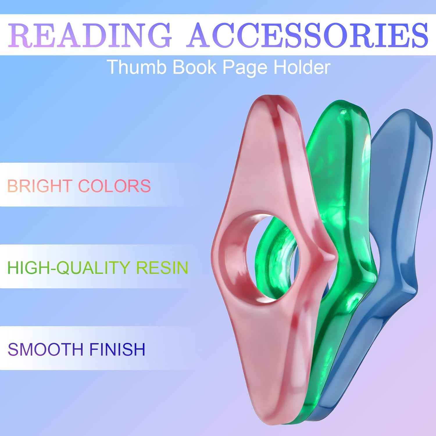3Pcs Thumb Book Page Holder Resin Thumb Reading Bookmark - TTpen
