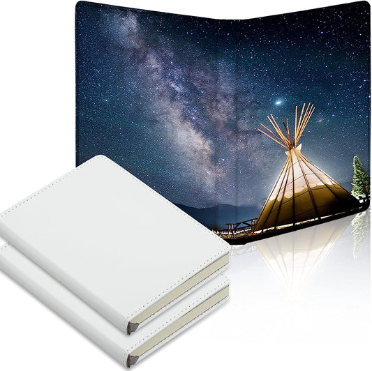 Sublimation Journal Blank Notebooks A6 190 Pages White (2 Pack)