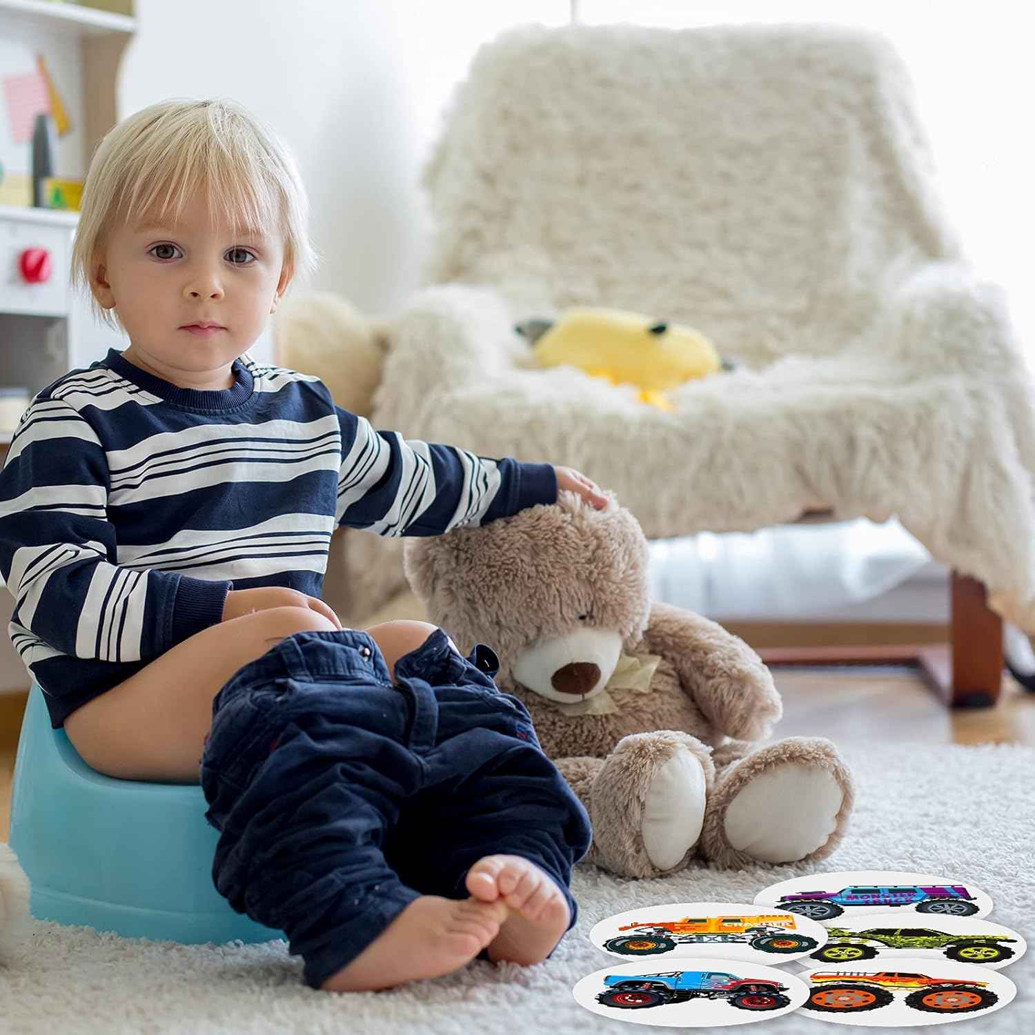 10 Pieces Potty Training Seat Stickers for Boys Toilet Targets - TTpen