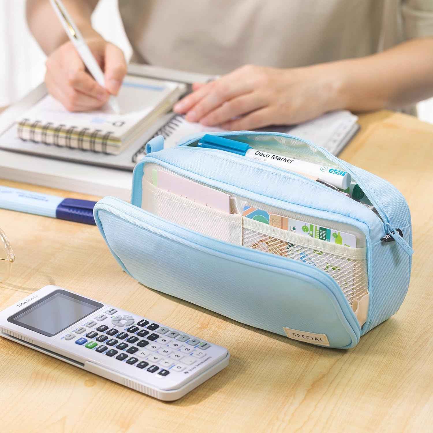 Large Capacity Pencil Case Organizer Pen Marker Holder - TTpen