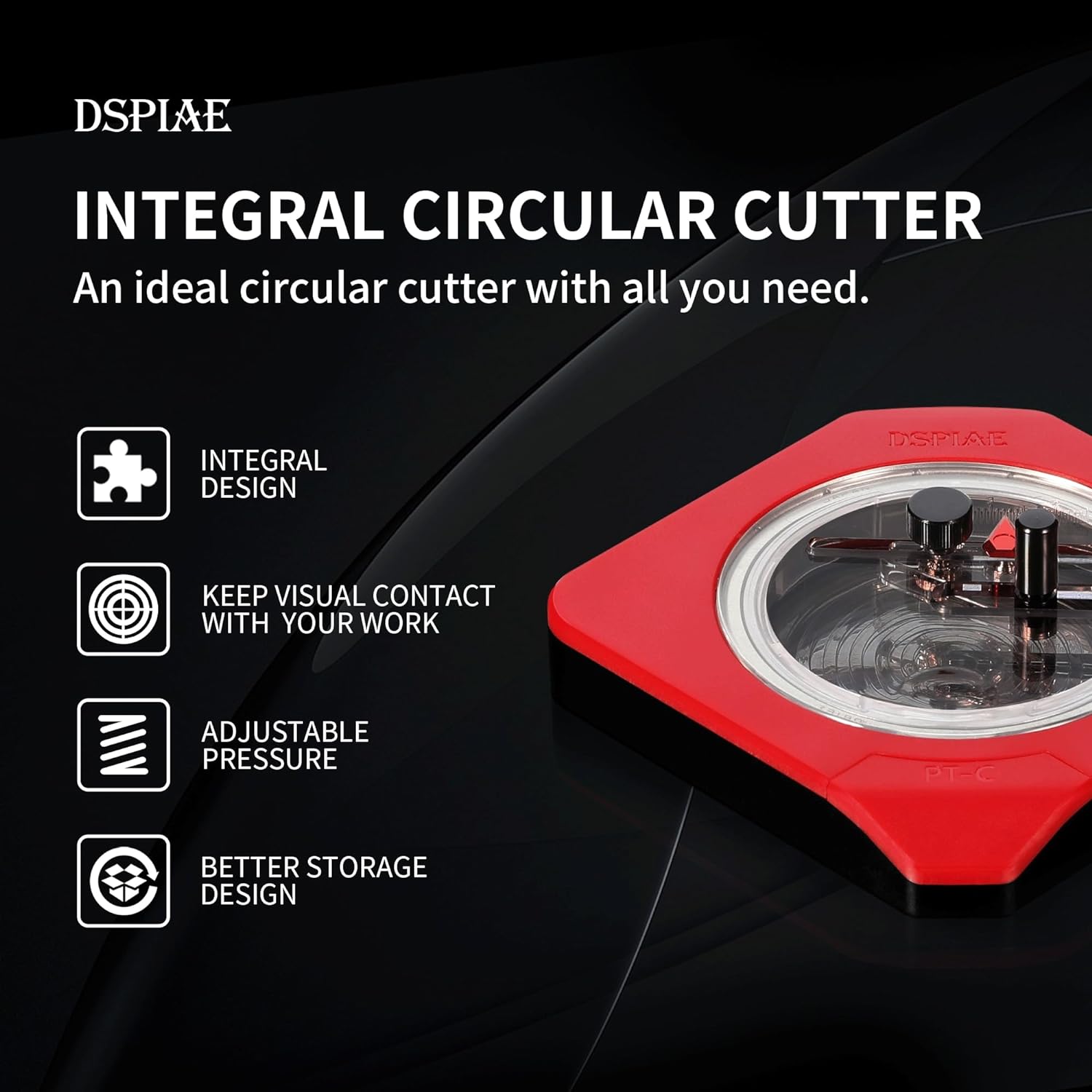 DSPIAE PT-C Integral Rotary Integral Circular Cutter (1-50mm) Circle