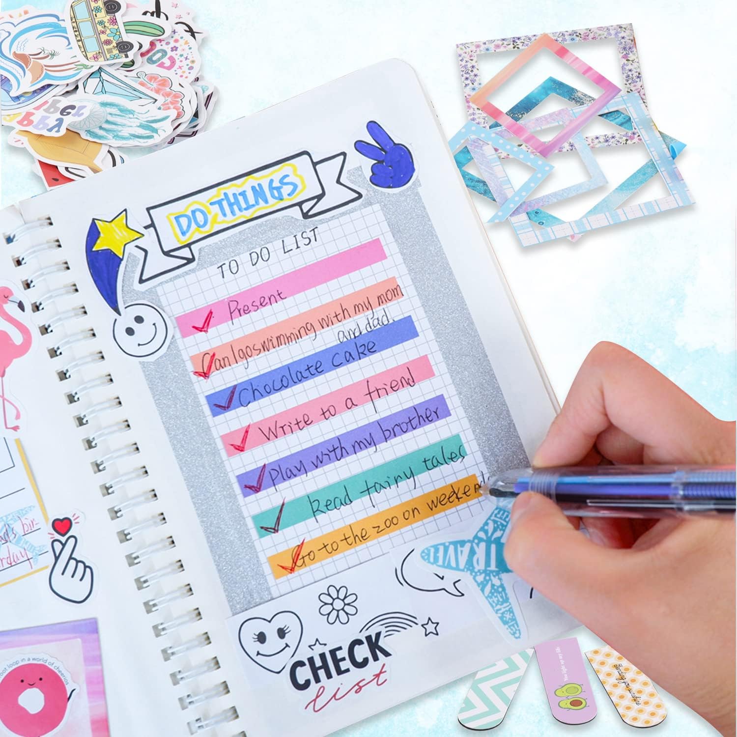 DIY Journal Set for Girls Ages 8-13 and Up - Blue Wave