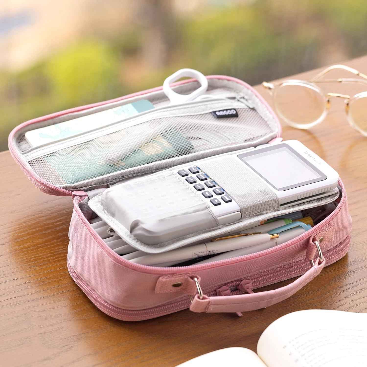 Large Capacity Pencil Case Double Zipper Storage Bag - TTpen