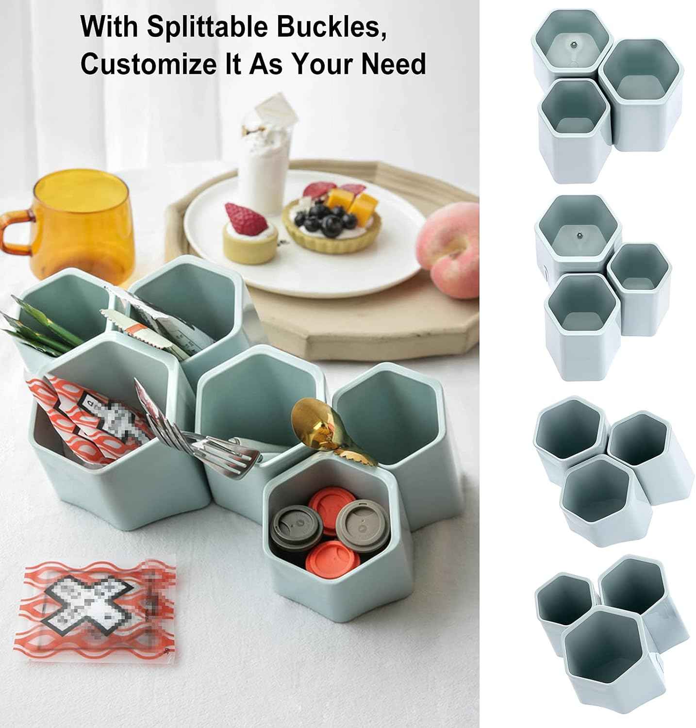 Hexagonal Creative Pen Holder Desktop Wall-Mounted - TTpen