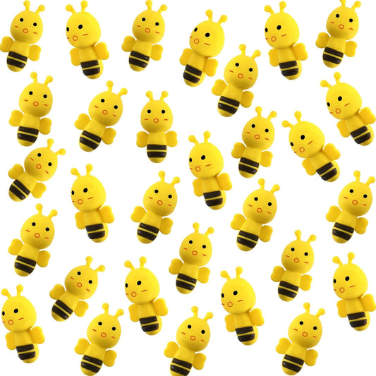 30 Pack Bee Erasers