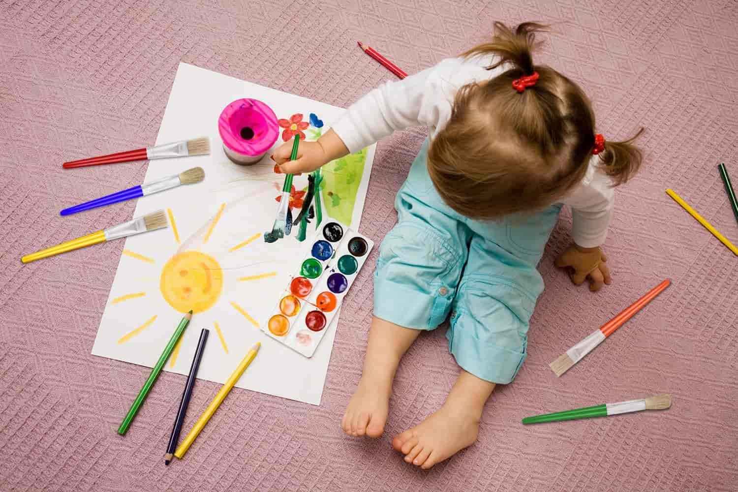 10Pcs Acrylic Paint Brushes for Preschool Kids,Round and Flat - TTpen