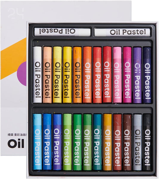 KALOR Oil Pastels Set,24 Classic Colors