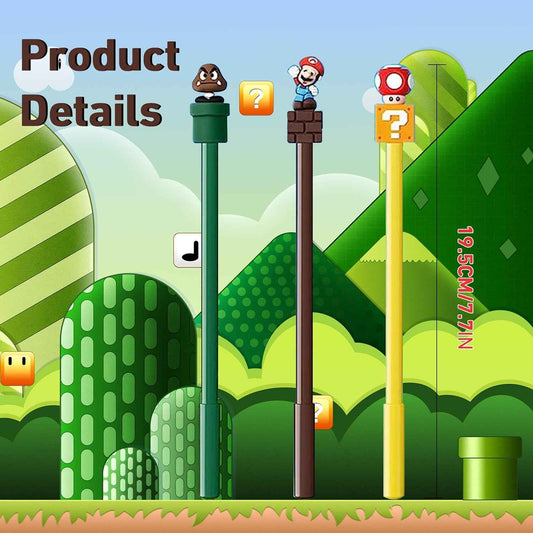 24Pcs Mario Party Favors Gel Pen - Mario Themed Gifts for Kids - TTpen