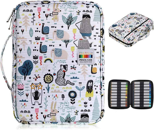Portable Colored Pencil Case - Holds 166 Pencils or 112 Gel Pens - TTpen