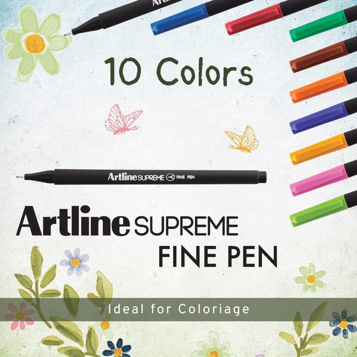 Artline SUPREME Fine Pens for Drawing,Coloring,Writing,0.4mm