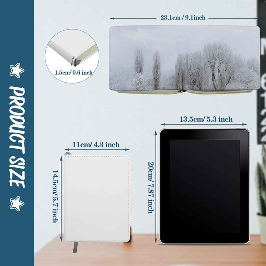 Sublimation Journal Blank Notebooks A6 190 Pages White (2 Pack) - TTpen