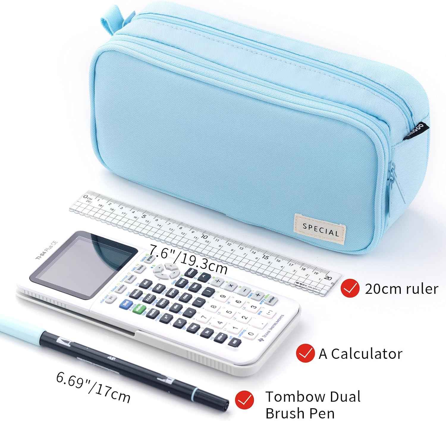 Large Capacity Pencil Case Organizer Pen Marker Holder - TTpen
