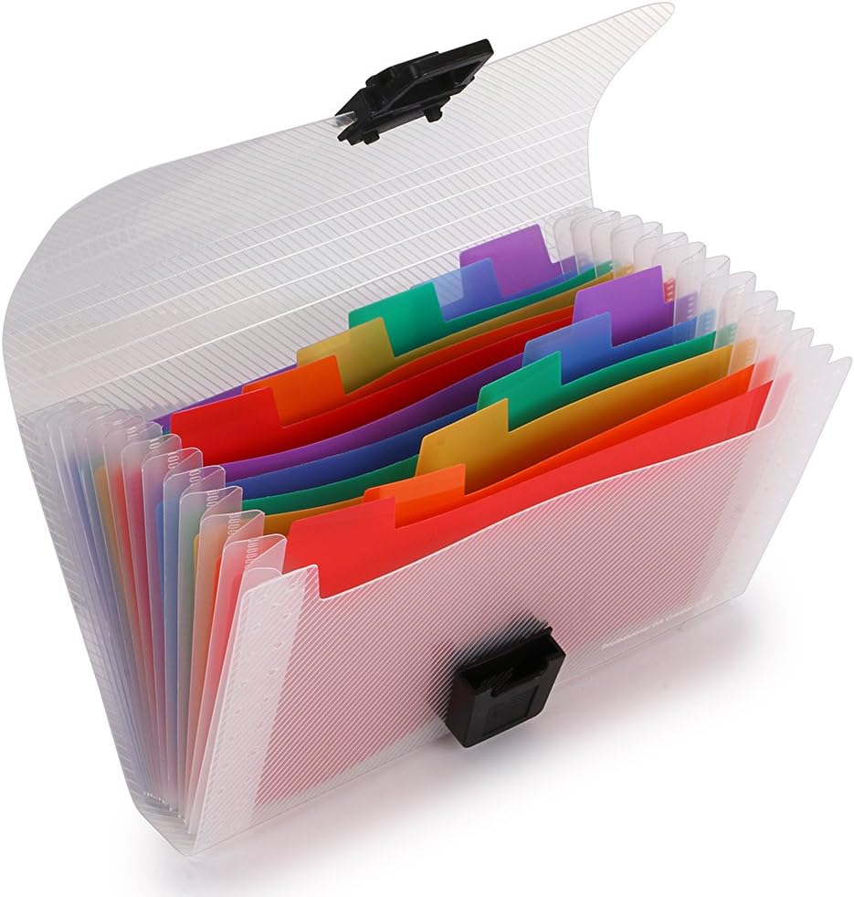 13 Pocket Accordian Mini Expanding File Folder A6