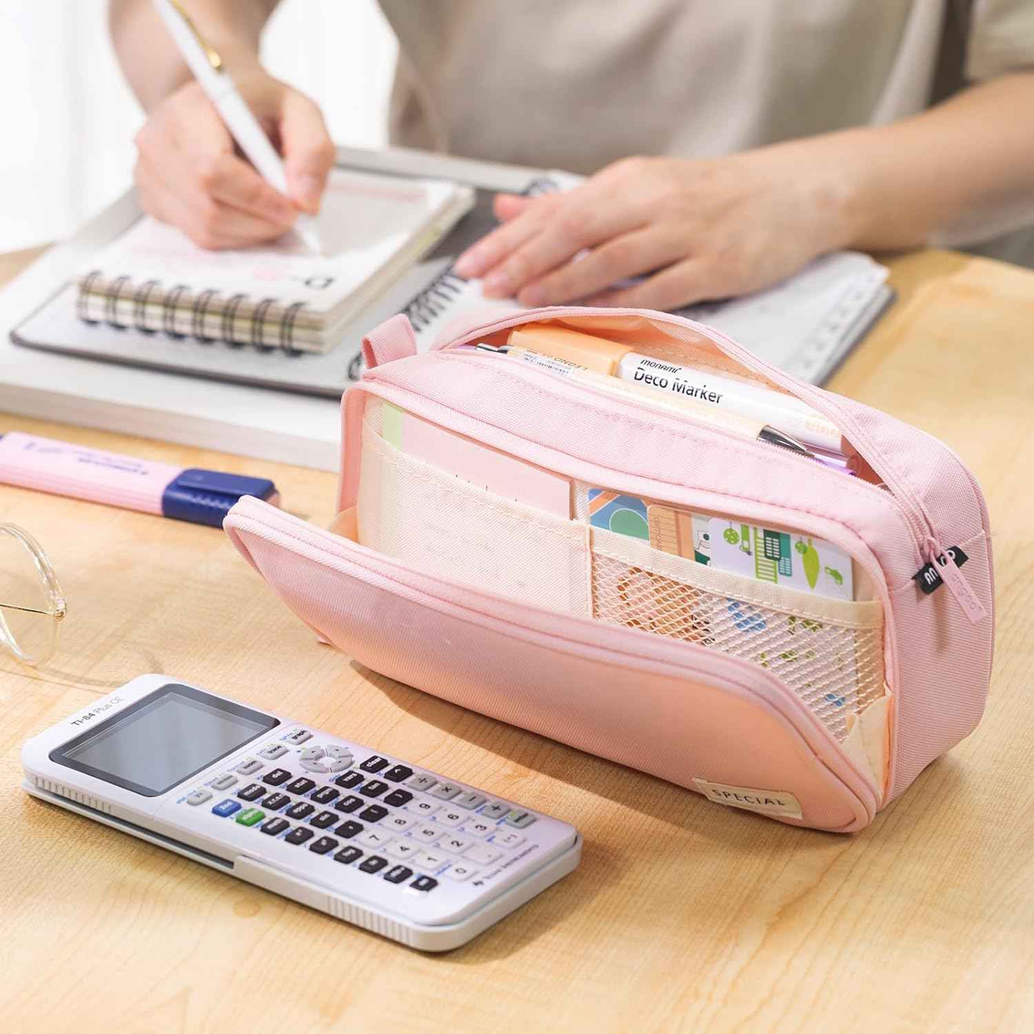 Large Capacity Pencil Case Organizer Pen Marker Holder - TTpen