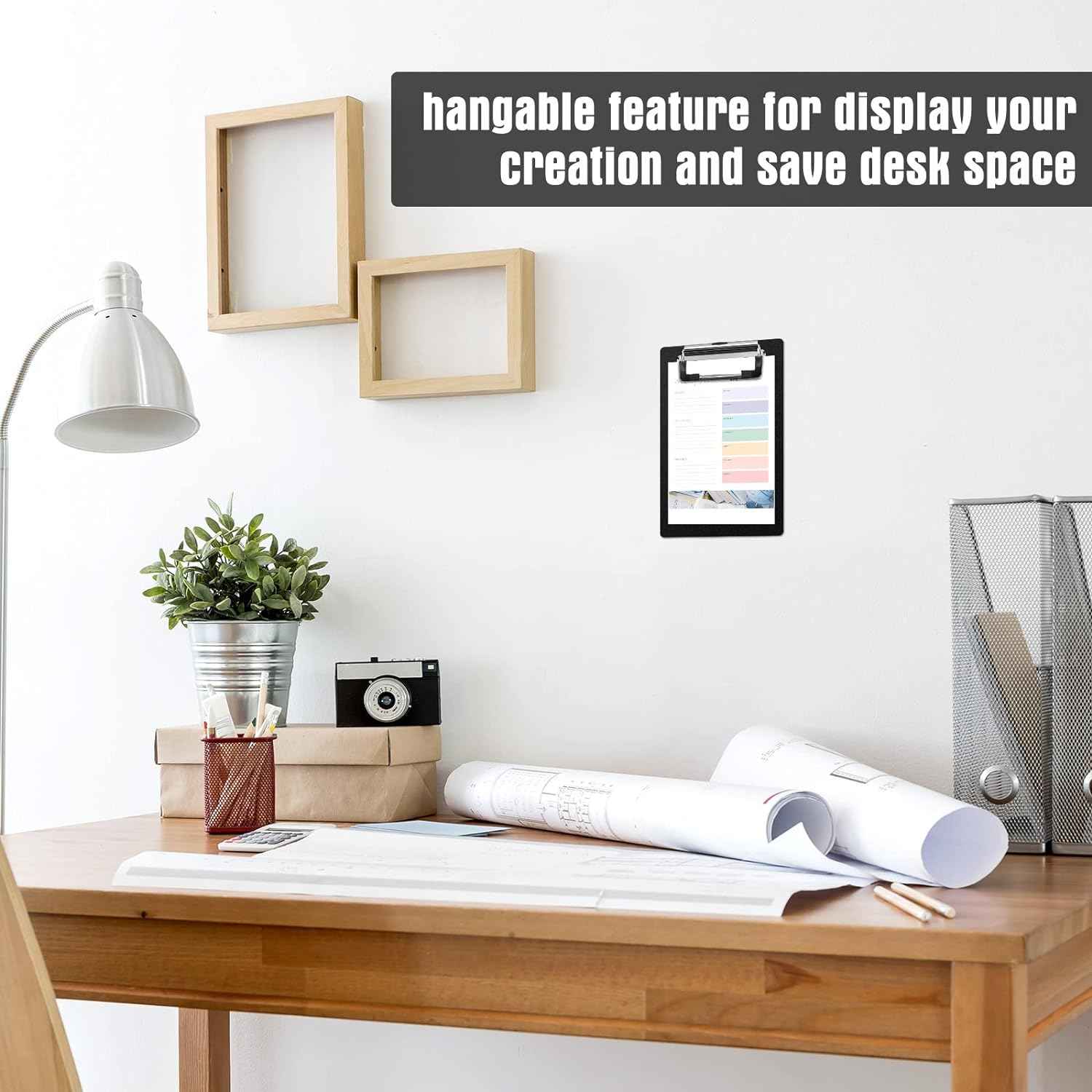 6pcs Mini Clipboards 4x6 Inch for Small Notepad Receipt Ticket Black - TTpen