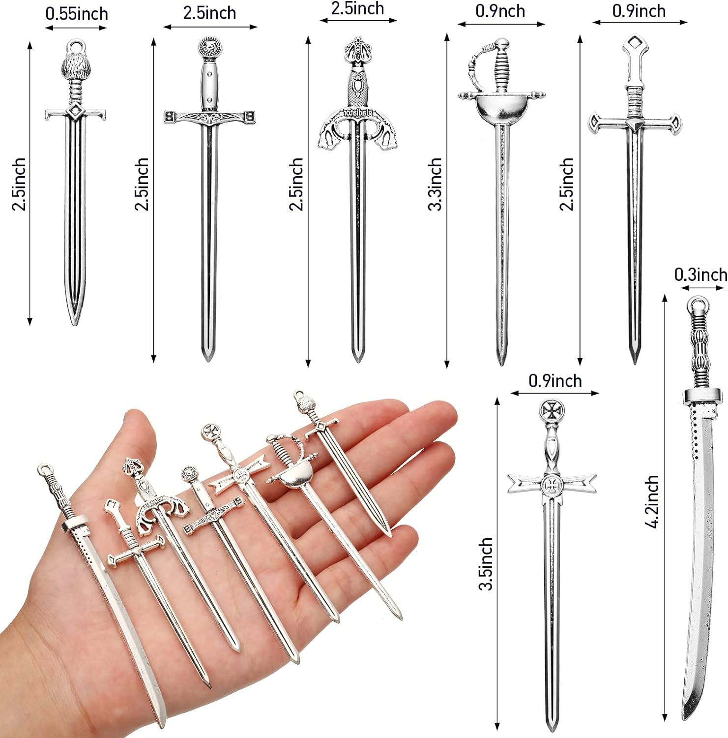 Antique Swords Knife Bookmarks 21 Pack