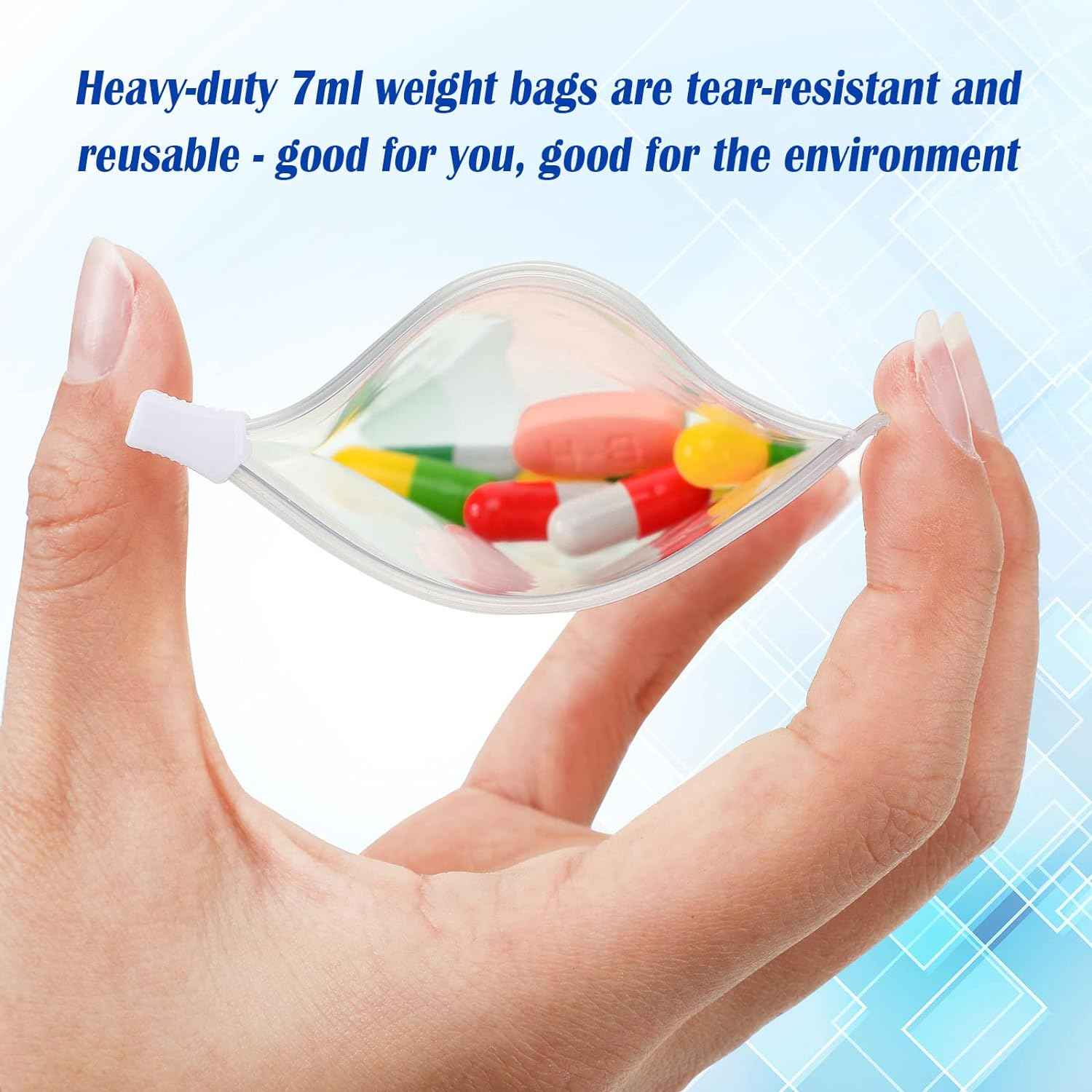 Zippered Pill Pouch Travel Medicine Organizer Storage 24 Pack - TTpen