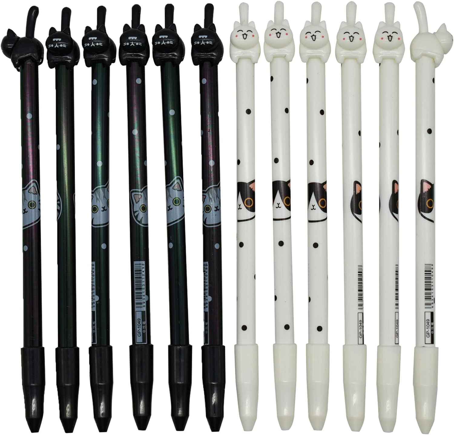 12PCS Cat Tail Cat Face Gel Pens - TTpen