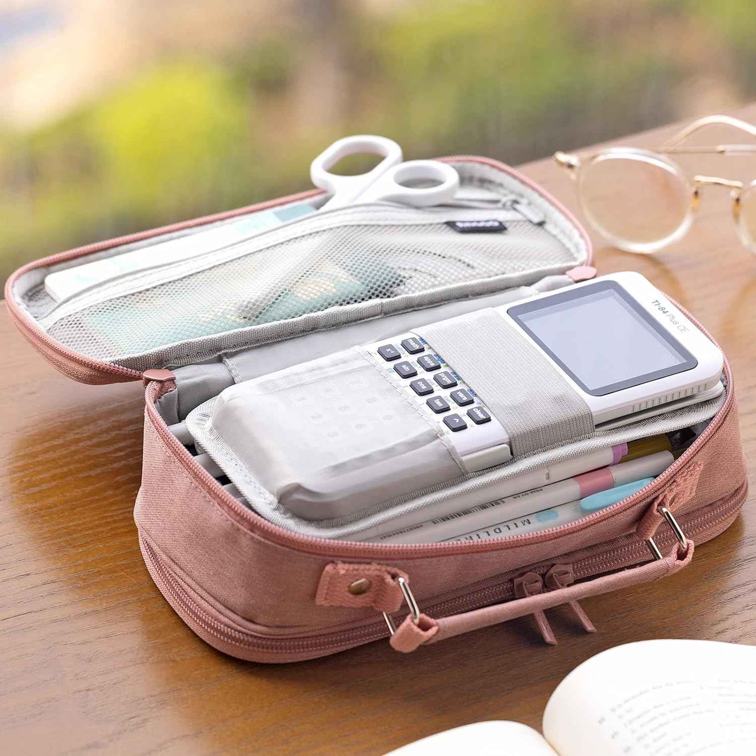 Large Capacity Pencil Case Double Zipper Storage Bag - TTpen