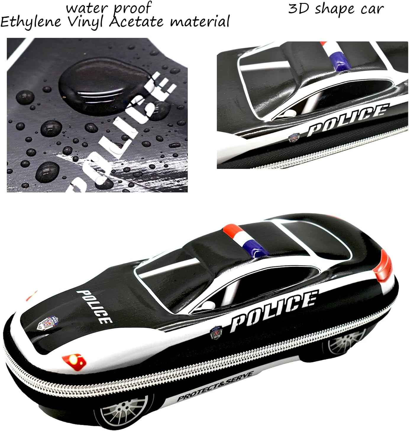 Large Capacity Police Car EVA Pencil Case - TTpen