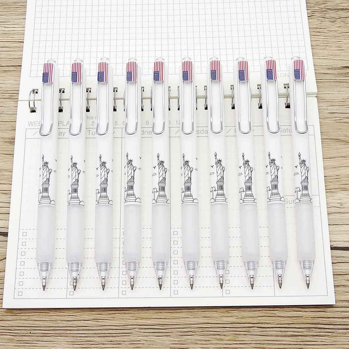 COLNK Retractable Gel Pens 0.5 Black Ink Writing Pen,Fine Point,12-Count - TTpen