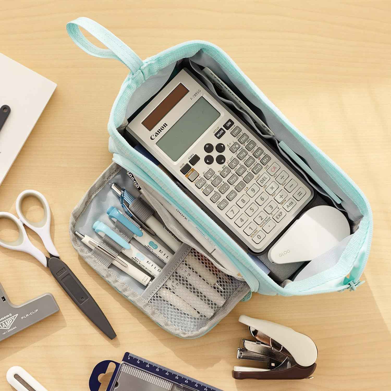 Pencil Case Large Capacity Pencil Pouch Handheld Pen Bag - TTpen
