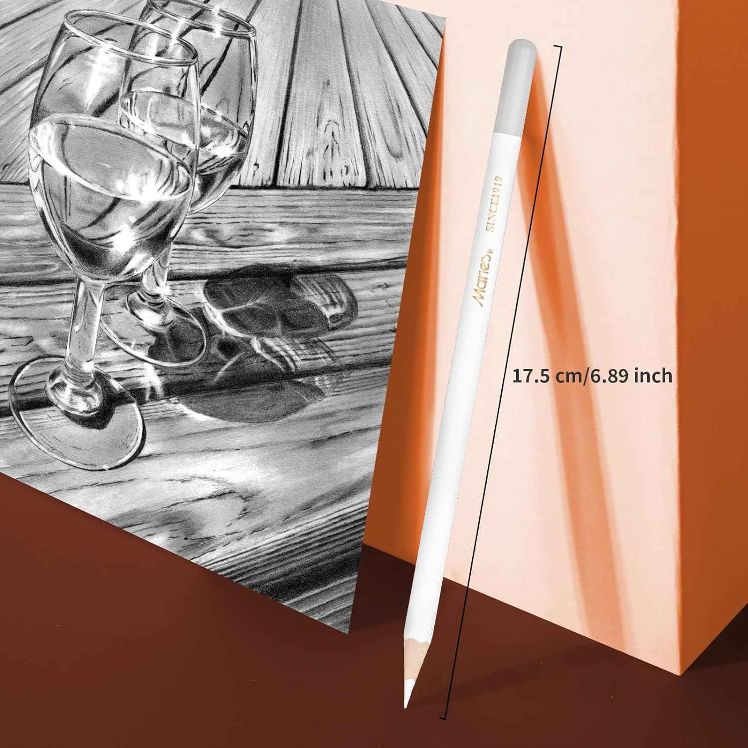 Marie’s Professional Eraser Drawing Pencil 6 Pack - TTpen