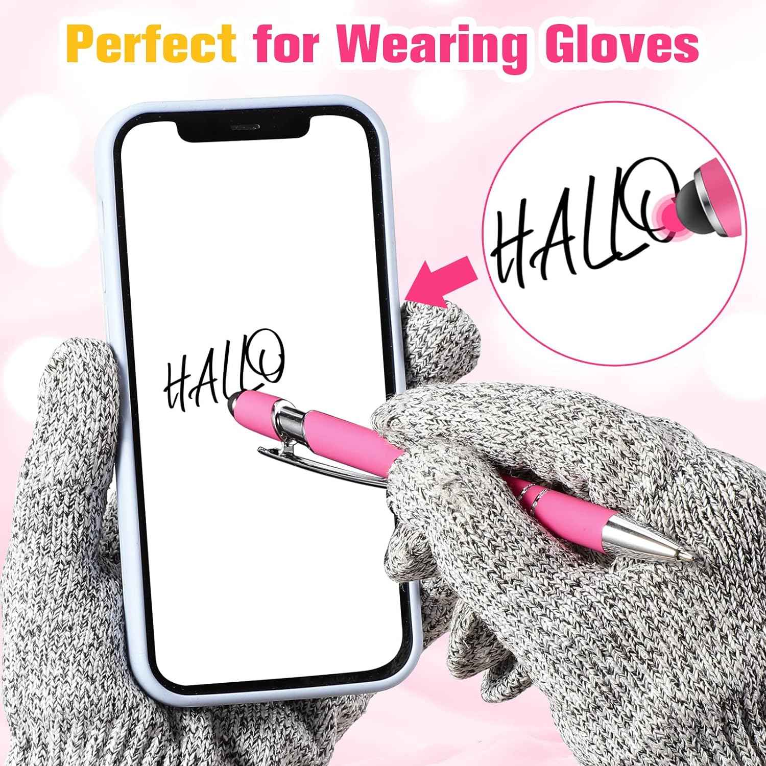 38Pcs Rubberized Ballpoint Pen with Stylus Tip for Touch Screen Devices - TTpen