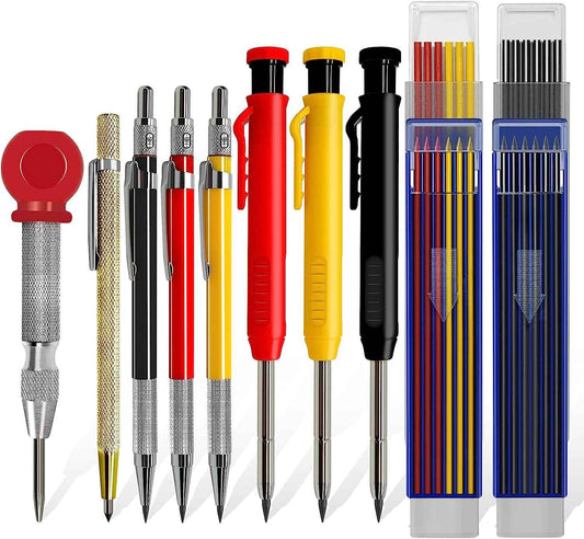 Mechanical Carpenter Pencils Set with 30 Marker Refills for Architect Construction - TTpen