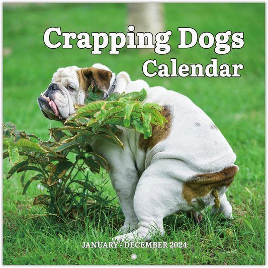 2024 Wall Calendar Crapping Dogs
