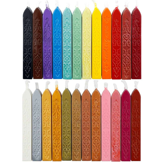 24PCS Antique Sealing Wax Sticks with Wick - TTpen