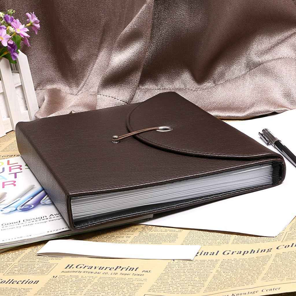 PU Leather 13 Pockets A4 Paper Expanding File Folder Document Organizer - TTpen
