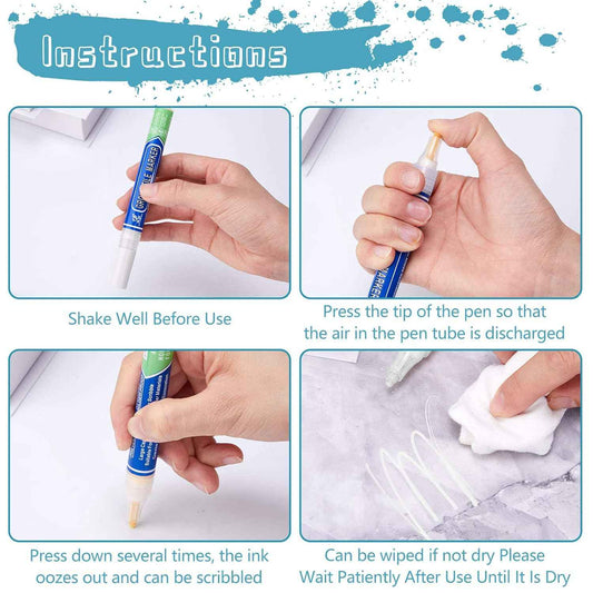 Grout Wall Repair Pen Tile Paint Markers for Bathrooms Kitchen - TTpen