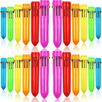 10in1 Retractable Ballpoint Pens Multicolor Pens for Students Kids