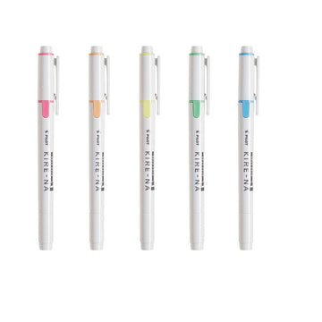 Pilot Kire-Na Dual Tip Highlighter Set of 5 Colors