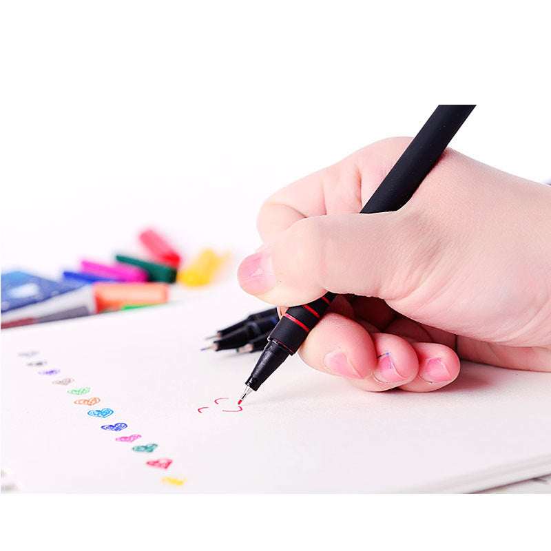 Mont Marte 12 Color Fineliner Set,Soft Grip,Odour Free
