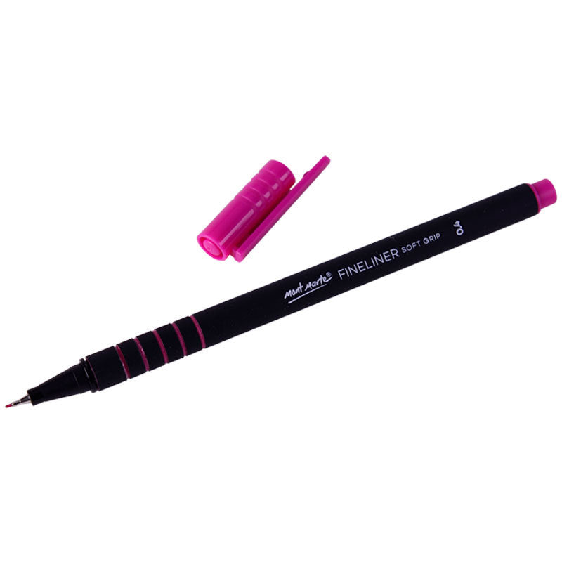 Mont Marte 12 Color Fineliner Set,Soft Grip,Odour Free