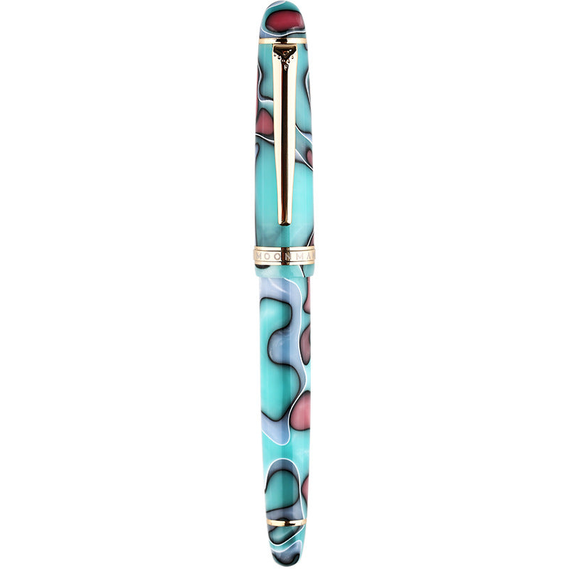 Majohn S3 Fountain Pen Celluloid,Iridium Fine Nib Gold Plated