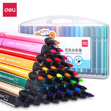 DELI 36 Colors Washable Marker Set for Kids