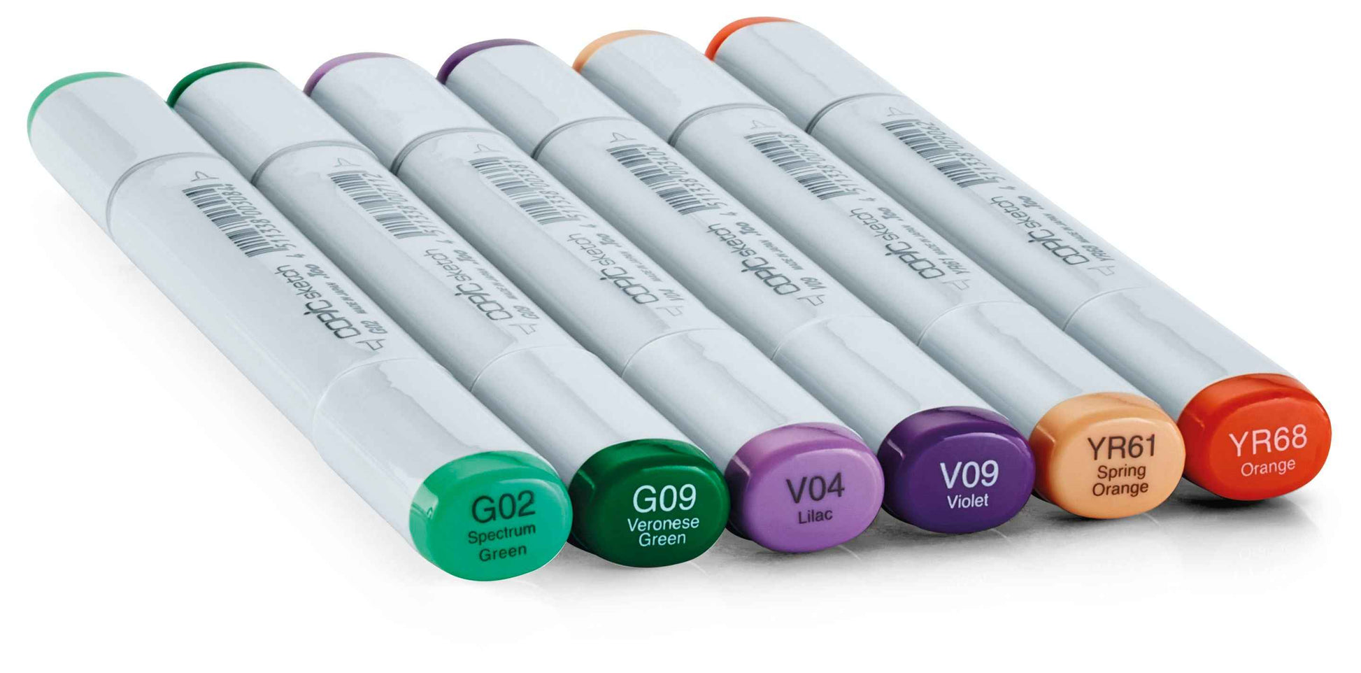 COPIC Sketch Brush Marker Pens 6 Color Secondary Tones