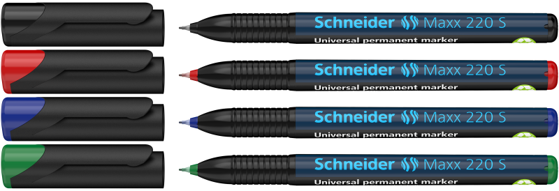 Schneider Maxx 220 S pysyvät tussit 0.4mm 4 värin pakkaus
